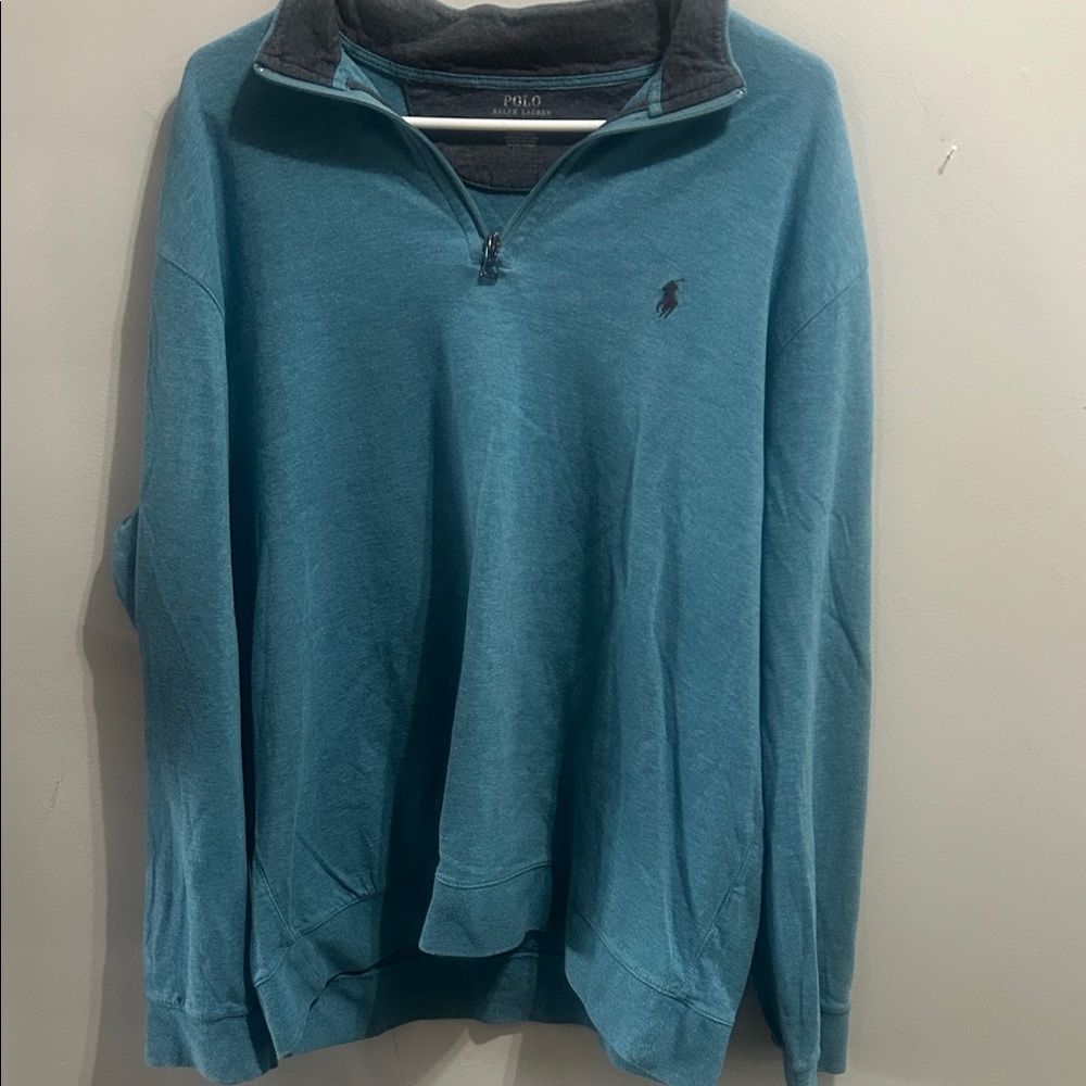 Polo by Ralph Lauren Blue Zip Up Sweater